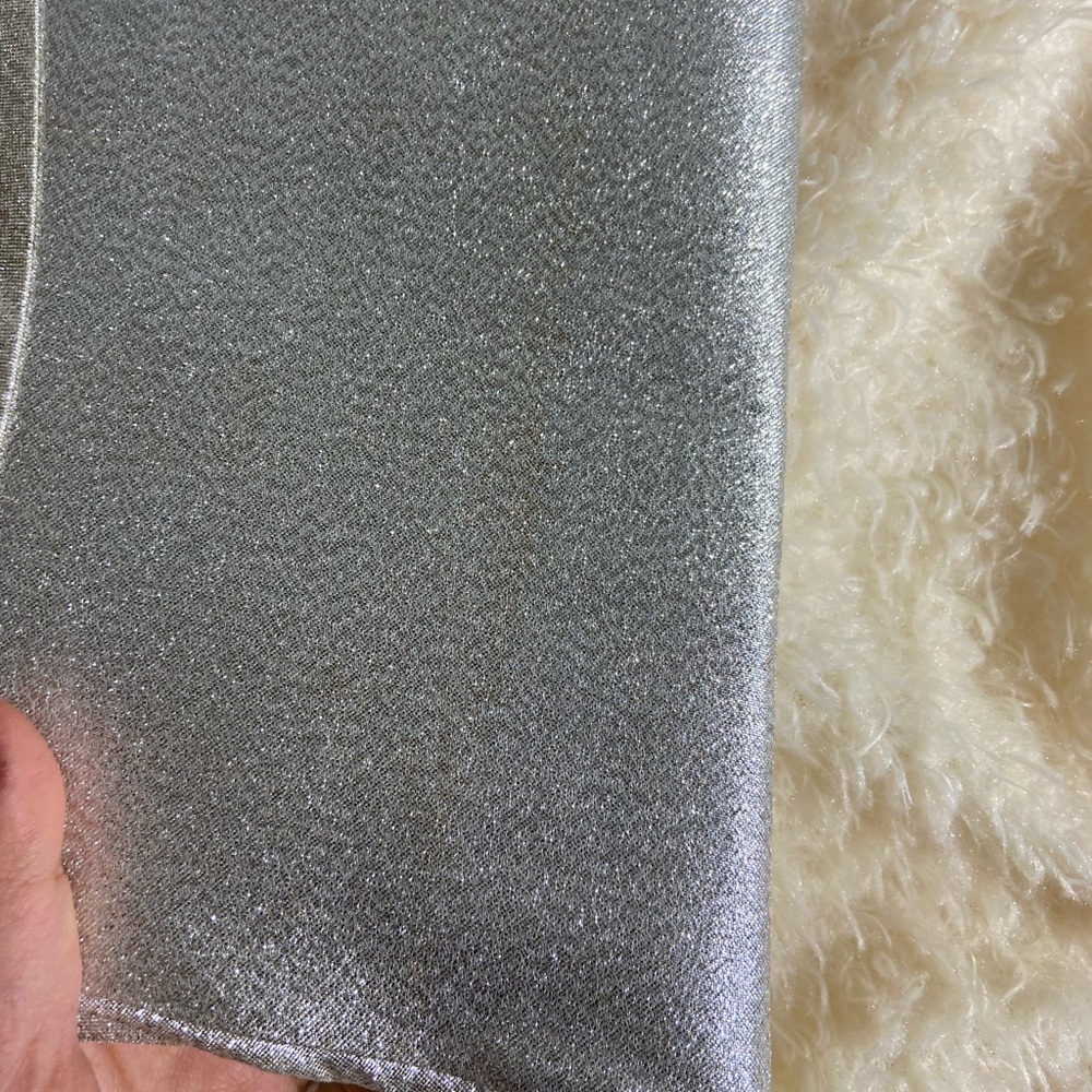 Vintage silver metallic clutch handbag mini bag - Picture 7 of 7